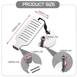 YJFY Portable Door Lock for Travel, Portable Door Lock for Hotels, Portable Door Lock, Adjustable Screws for Multiple Door Types, For Use in Hotels, Guesthouses and Apartments when Travelling (A)