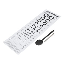 FUNOMOCYA 1set Visual Eye Exam Chart Testing Chart Telescopic Rod Design for Accurate Vision Measurement Hospitals Schools and Homes Random Style