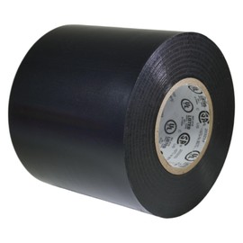 GGR Supplies T.R.U. EL7566-AW Professional Grade Rubber Black PVC Electrical Tape, Rated up to 600 Volts and 176 F - UL/CSA/CE Listed Synthetic: 3 in. x 66 Ft. (8 Mil)