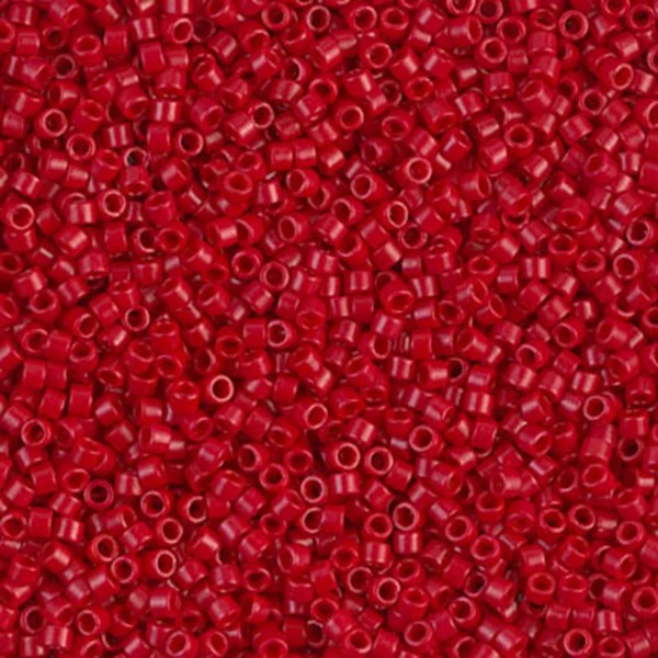 Miyuki 11/0 MIYUKI DELICA Dyed Opaque Red Seed Bead (8g)
