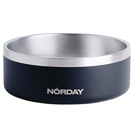 NORDAY | Platos para Perros y Gatos de Acero Inoxidable de Grado Alimenticio- 32oz Negro | Comederos para Perros y Gatos – Plato Bowl Mascota de Alta Calidad y Antiderrapante | Tazones para Perros