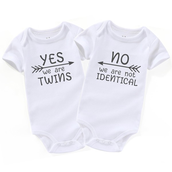 AIZFFZY Funny Twin Girls boy Baby Clothes Twin Baby Essentials