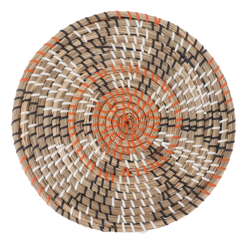 Grass Woven Placemats Nordic Style Innovative Round Placemats for Dining
