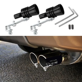 2PCS Car Turbo Whistle, Automotive Replacement Exhaust Mufflers, L Turbo Sound Exhaust Muffler Pipe Whistle Auto Roar Maker, Car Accessories Car Tail Whistle for Most Cars Displacement of 2.0-2.4
