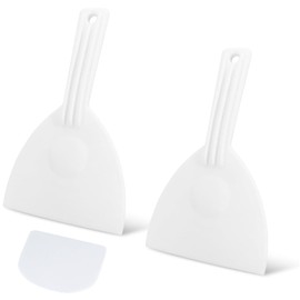 Katyjun 2 pieces flexible dough spatula, pizza, pizza spatula, dough scraper, hard plastic scraper