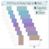 Mr. Pen- Sticky Index Tabs, 240 Pcs, Pastel Sticky Tabs