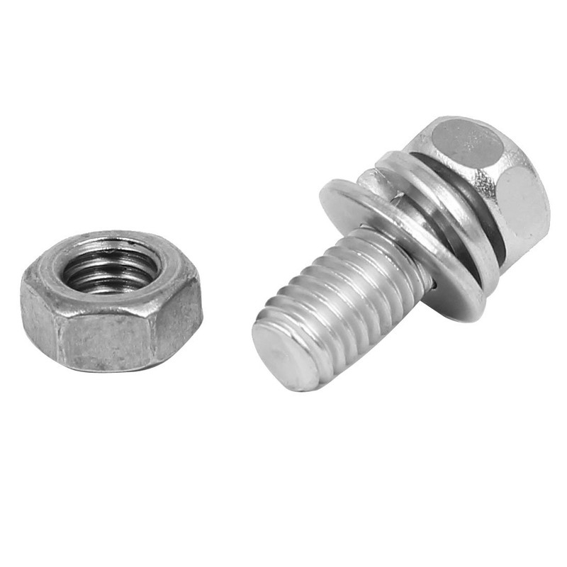 Sourcingmap M5 x 12mm 304 Stainless Steel Phillips Hex Head
