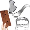 BYYDDIY 3 in 1 Stainless Steel Muscle Scraper Tools Set,Gua