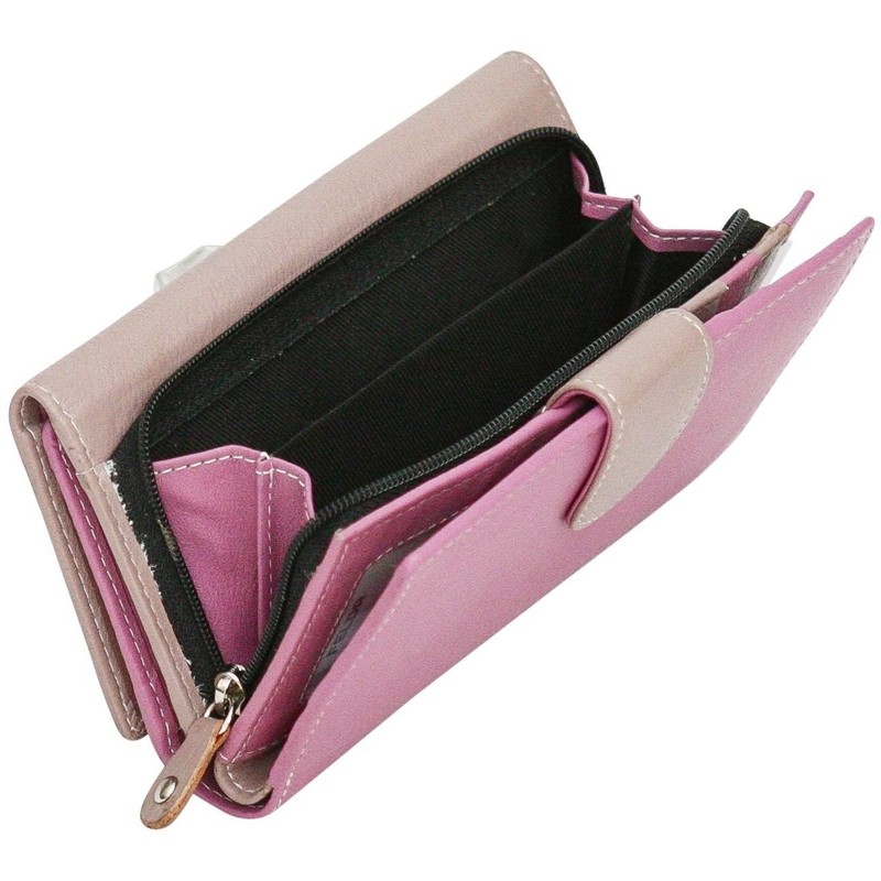 Felda Womens Genuine Soft Leather Clutch Wallet - RFID Protection