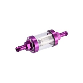 INFINAUTO Purple Universal Fuel Filters Engine Inline Gas Fuel Line Filter Replacement for Motorbike ATV Dirt Bike Stylish Design