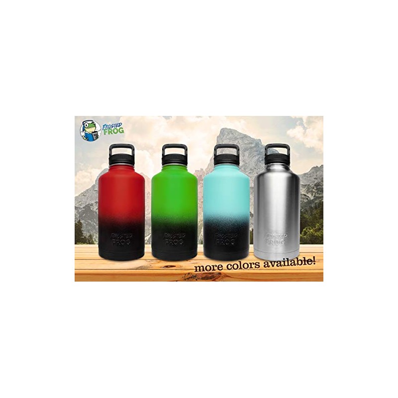 Frosted Frog 64OZ Vacuum Insulated Stainless Steel Water Bottle Double