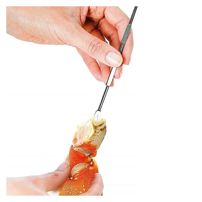 12 Pcs Seafood Forks Picks, Stainless Steel Lobster Fork Multitool