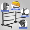 Baotree Heavy Duty Freestanding Kayak Storage Rack, Adjustable Metal Stand