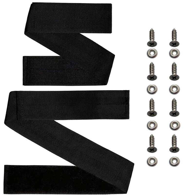 Fishing Rod Holder Straps for Boat Deck, Secures 5 Rods,