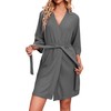 Ekouaer Womens Spa Knit Robes Soft Lightweight Loungewear Terry Cloth