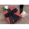 【Tekdeere】50mm Wide Solid Black Grosgrain Ribbon, Ideal for Gift Wrapping,