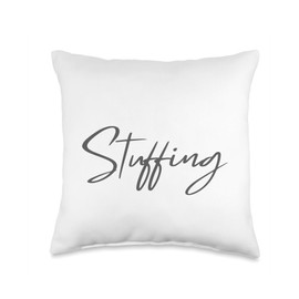 Thanksgiving Stuffing Throw Pillow, 16x16, Multicolor