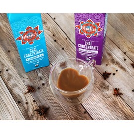 Bhakti Fair Trade Vegan Premium Chai Tea Concentrate (Original, 3-Pack)