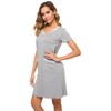 WiWi Soft Nightgown for Women Short Sleeve Sleep Shirts Plus