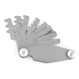 Jadpes T Thread Pitch, T-shaped Trapezoidal Thread Adjustment Template Thread Pitch Value of Thread Pitch Cutting Measuring Tool (#2)