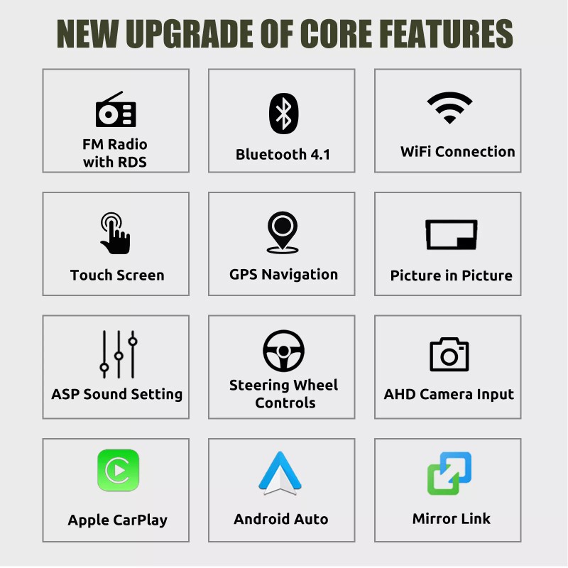 ESSGOO Android 14 Apple CarPlay For Toyota Camry 2007-2011 Car