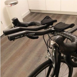 RXL SL Triathlon Handlebar Carbon 31.8 mm TT Bars 3K Glossy Black 340 mm