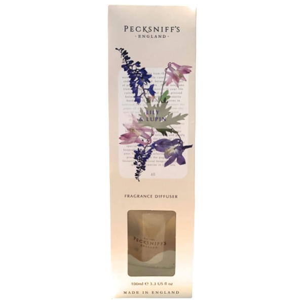 Pecksniffs Lily and Lupin Fragrance Diffuser 3.3 Fl Oz