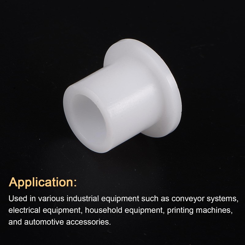 QUARKZMAN 4 Pcs Flanged Plain Bearings Plastic Bushings 10mm Bore