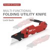 XW Folding Utility Knife with Screwdriver, 5-in-1 Multi-functional Heavy Duty