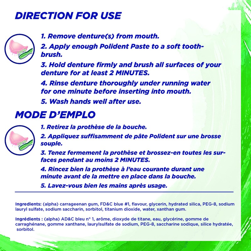 Polident Denture Cleanser Paste, 90ml