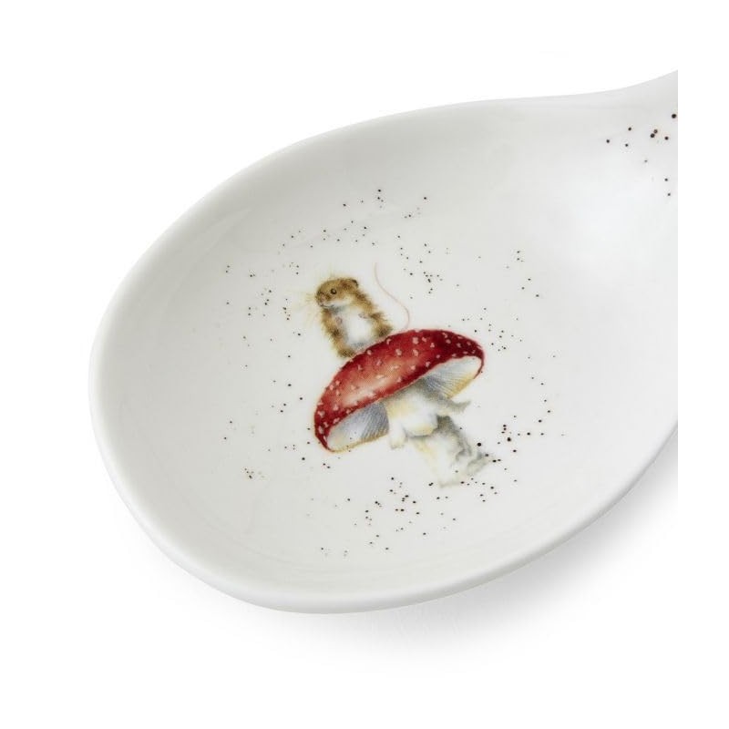 Wrendale Designs Royal Worcester Ceramic Spoon Rest "He is Funghi"