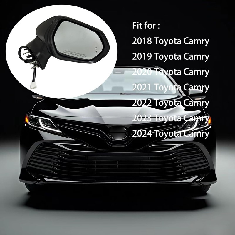CEYGXICE Passenger Side Mirror Compatible with 2018-2024 Toyota Camry Powered