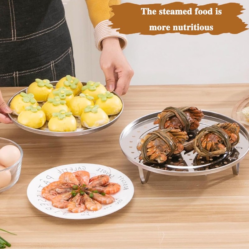 Steaming Rack Household Stainless Steel Cooking Ware Thickened Steaming Rack