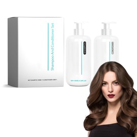 Shampoo- Und Conditioner-Set, Bio-Shampoo Und Spülung, Feuchtigkeitsspendendes Shampoo Und Spülung, Kollagen-Conditioner, Pflegendes Shampoo Für Brüchiges Und Geschädigtes Haar