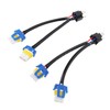 2pcs Headlight Bulb Conversion Wire 9003 H4 TO 9005 9006