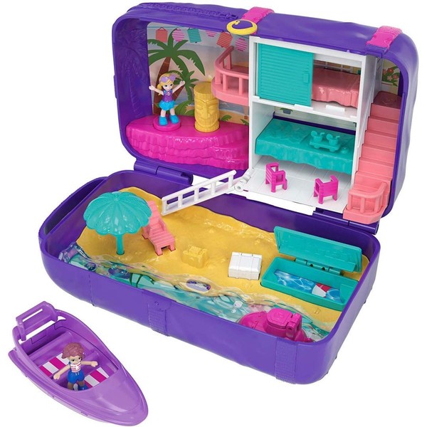 Polly Pocket Hidden Places Beach Vibes Backpack with Beach Theme,