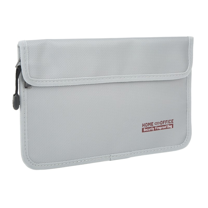 Fireproof Document Bag Waterproof and Fireproof Money Bag with Dual