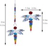 H&D Window Dragonfly Pendant Crystal Suncatcher Fengshui Rainbow Maker