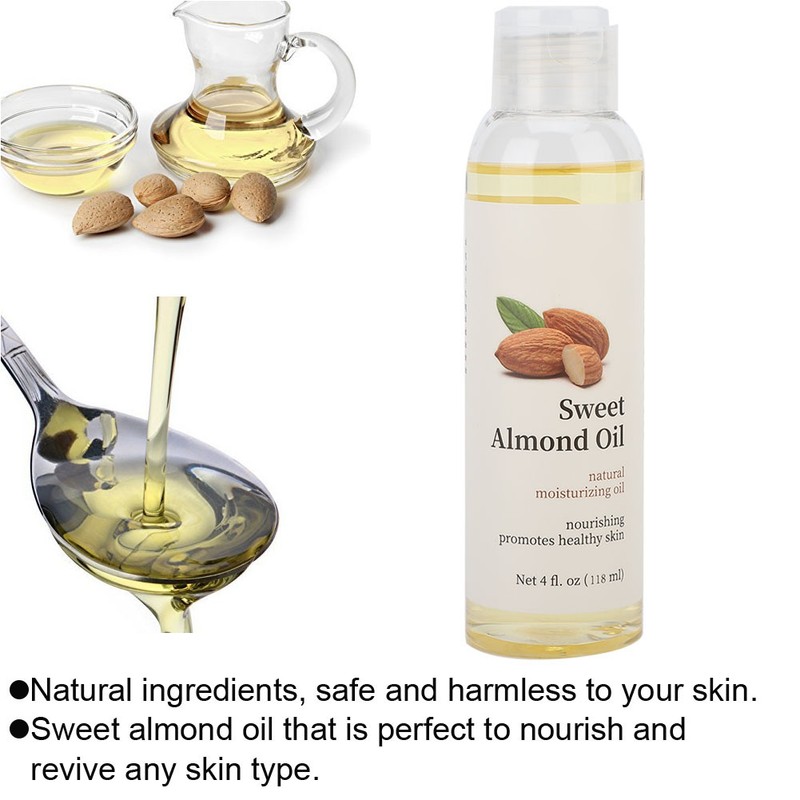 118ml Natural Sweet Almond Oil Organic Skin Care Essential Oil