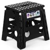 Delxo Folding Step Stool, 13 inch Non-Slip Foldable Stools for