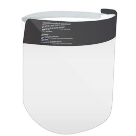 achilles Face Visor Spit Protection Shield Face Shield Face Shield Face Shield One Size (Grey/Transparent), Grey / Transparent