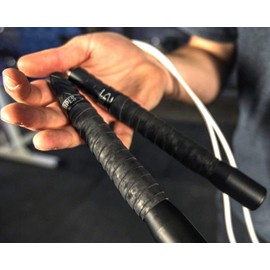 EliteSRS, Fit+ Pro Freestyle Jump Rope for Tricks and Fitness; Long Handles with Grip Tape (Blue)