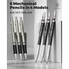 STAGEEK 6pcs Mechanical Pencil Set 0.5,0.7,0.9,2.0MM