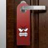 Love Face or Evil Face Door Hanger Angry Friendly Faces