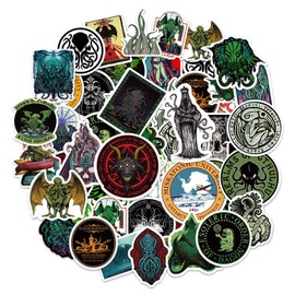 50 Cthulhu Horror Thriller Skull Graffiti Vinyl Waterproof Gothic Cool Diy Decorative Stickers