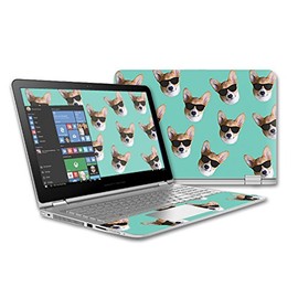 MightySkins Skin Compatible With HP Envy x360 15 (2015) Laptop – Cool Corgi | Protective, Durable, and Unique Vinyl Decal wrap cover | Easy To Apply, Remove, and Change Styles | Made in the USA
