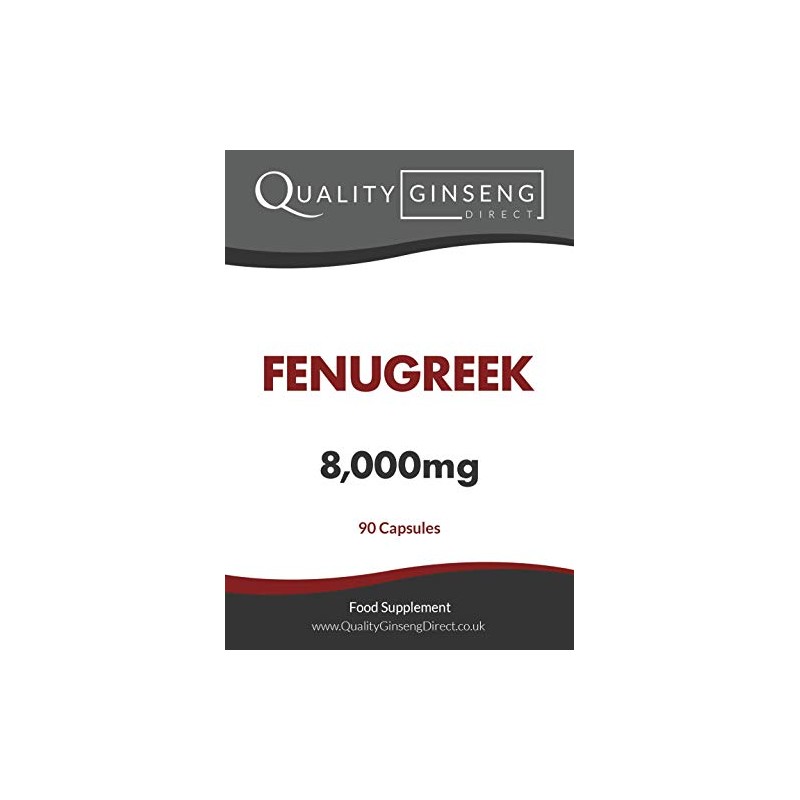 Fenugreek - 8,000mg Capsules - Powerful Formula (90 Capsules)