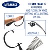 Megacast CURVED JEWELERS SAW FRAME with 144 ASSORTED JEWELERS SAW