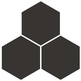 MORCART 20 Pcs Hexagon Peel and Stick Floor Tile, Waterproof Vinyl Flooring, Covers 12.6 Sq Ft, DIY Removable Flooring for Bathroom, Kitchen, Bedrooms, Pet House(0.03in Thick, Black)