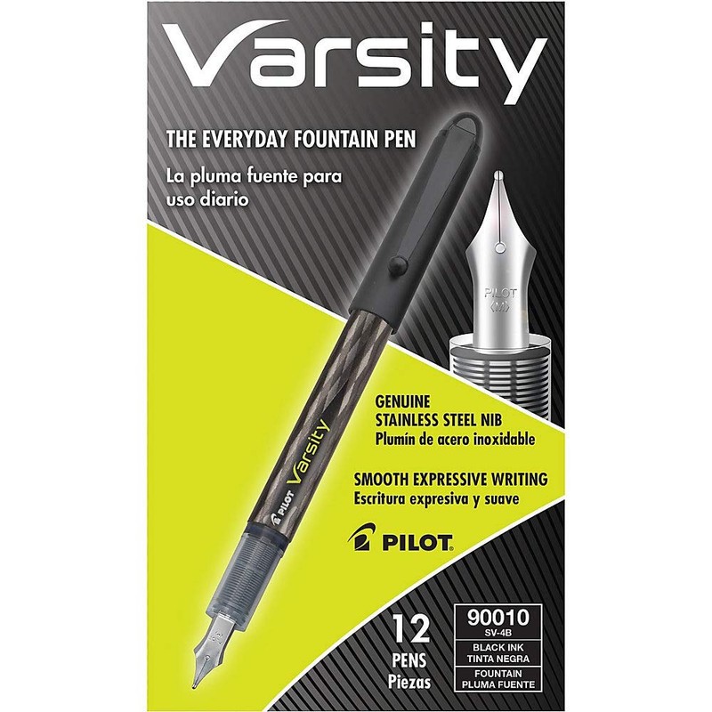 Pilot Varsity Disposable Fountain Pen Black